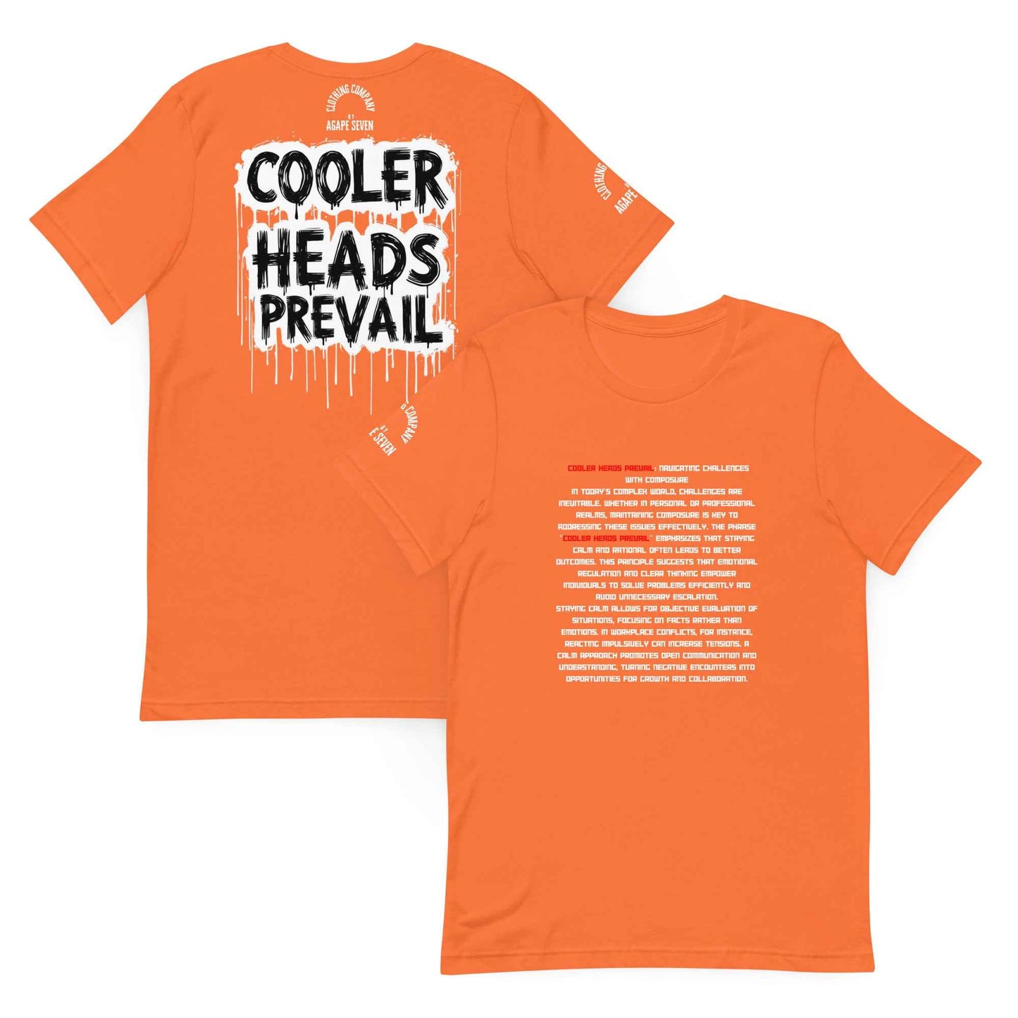 Cooler Heads Prevail by Agape Seven Clothing Company