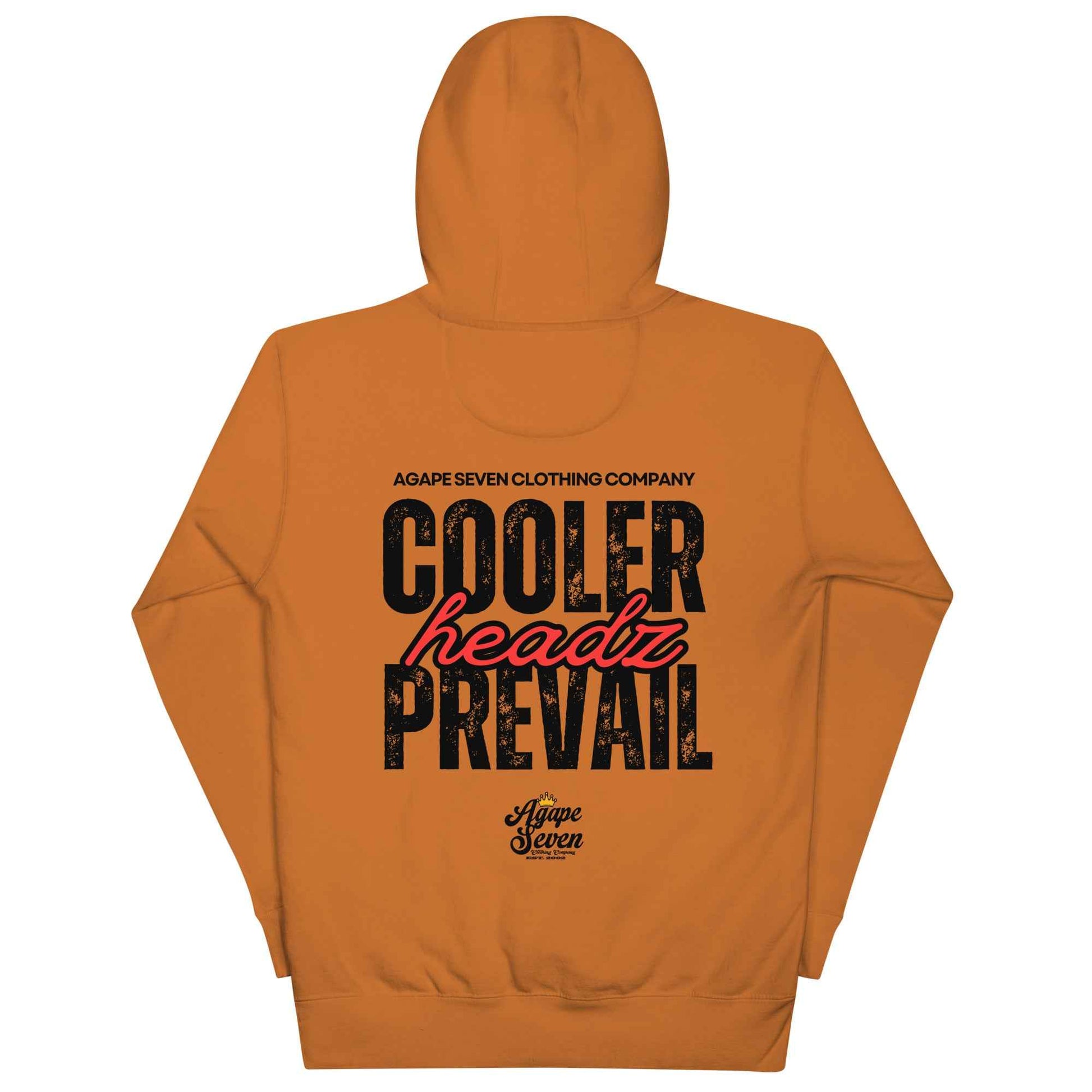 Cooler Headz Prevail by Agape Seven Clothing Company Hoodie