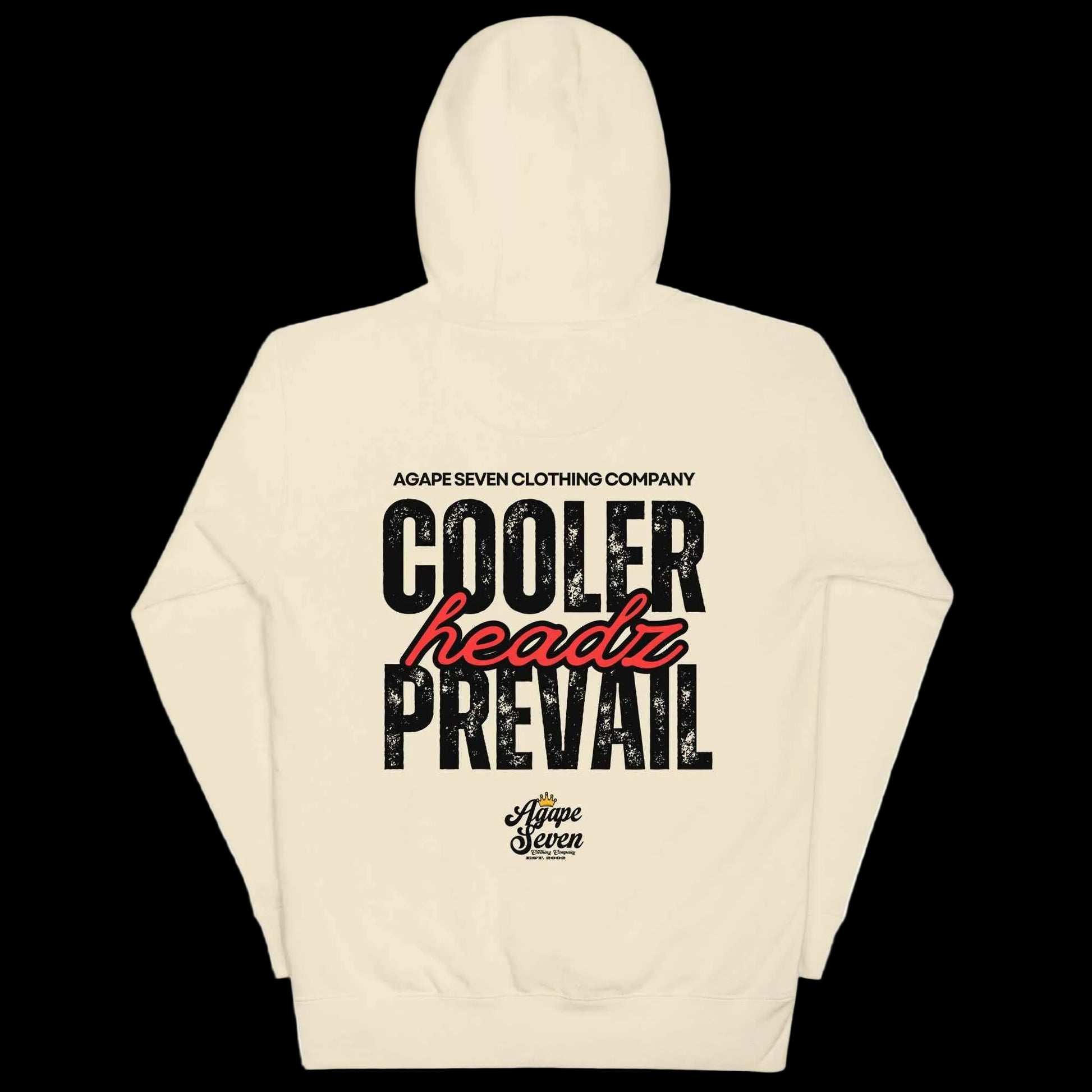 Cooler Headz Prevail by Agape Seven Clothing Company Hoodie