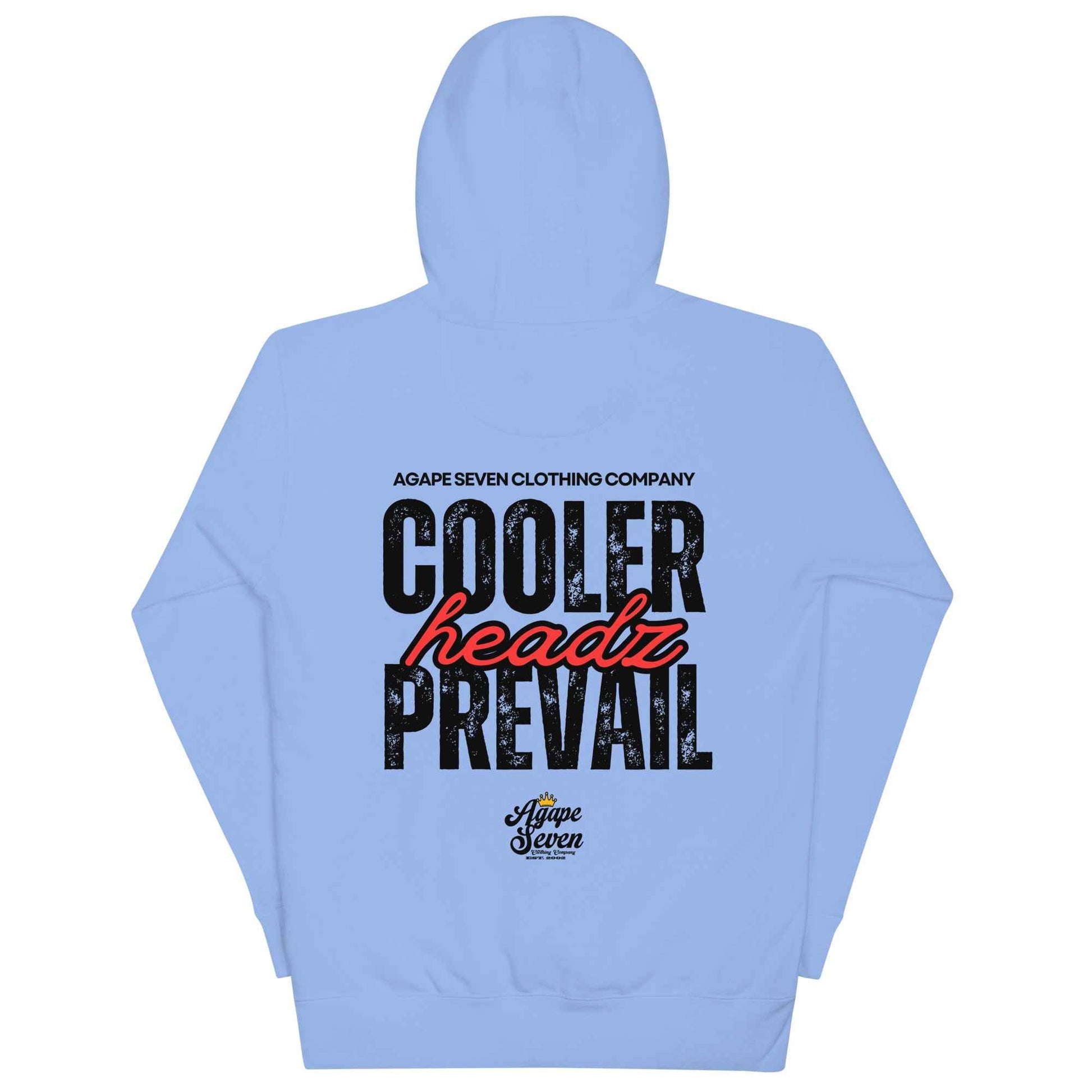 Cooler Headz Prevail by Agape Seven Clothing Company Hoodie