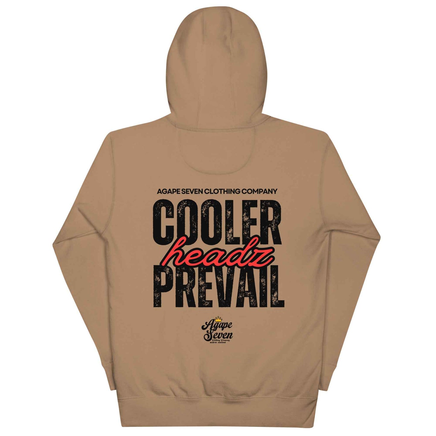 Cooler Headz Prevail by Agape Seven Clothing Company Hoodie