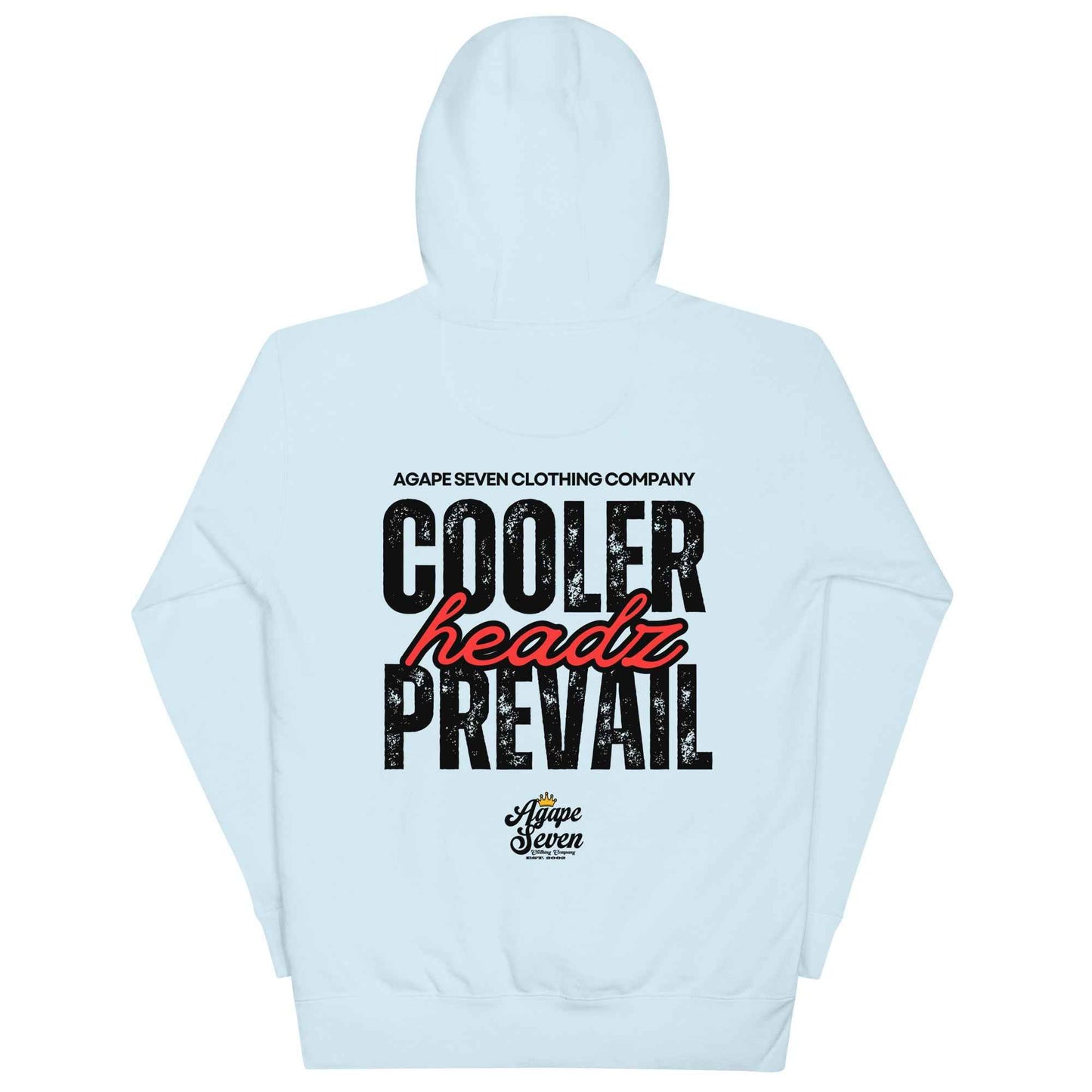 Cooler Headz Prevail by Agape Seven Clothing Company Hoodie