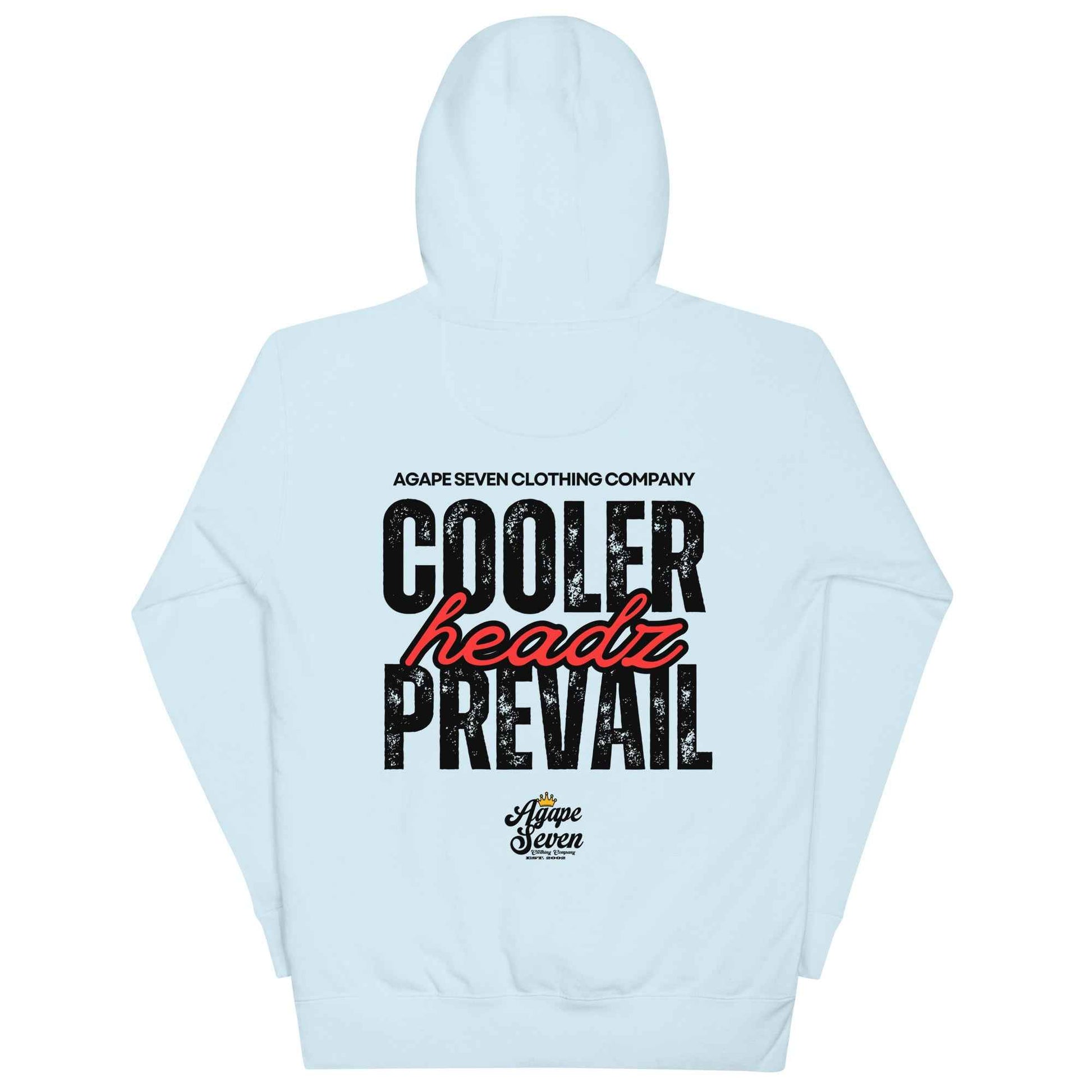 Cooler Headz Prevail by Agape Seven Clothing Company Hoodie