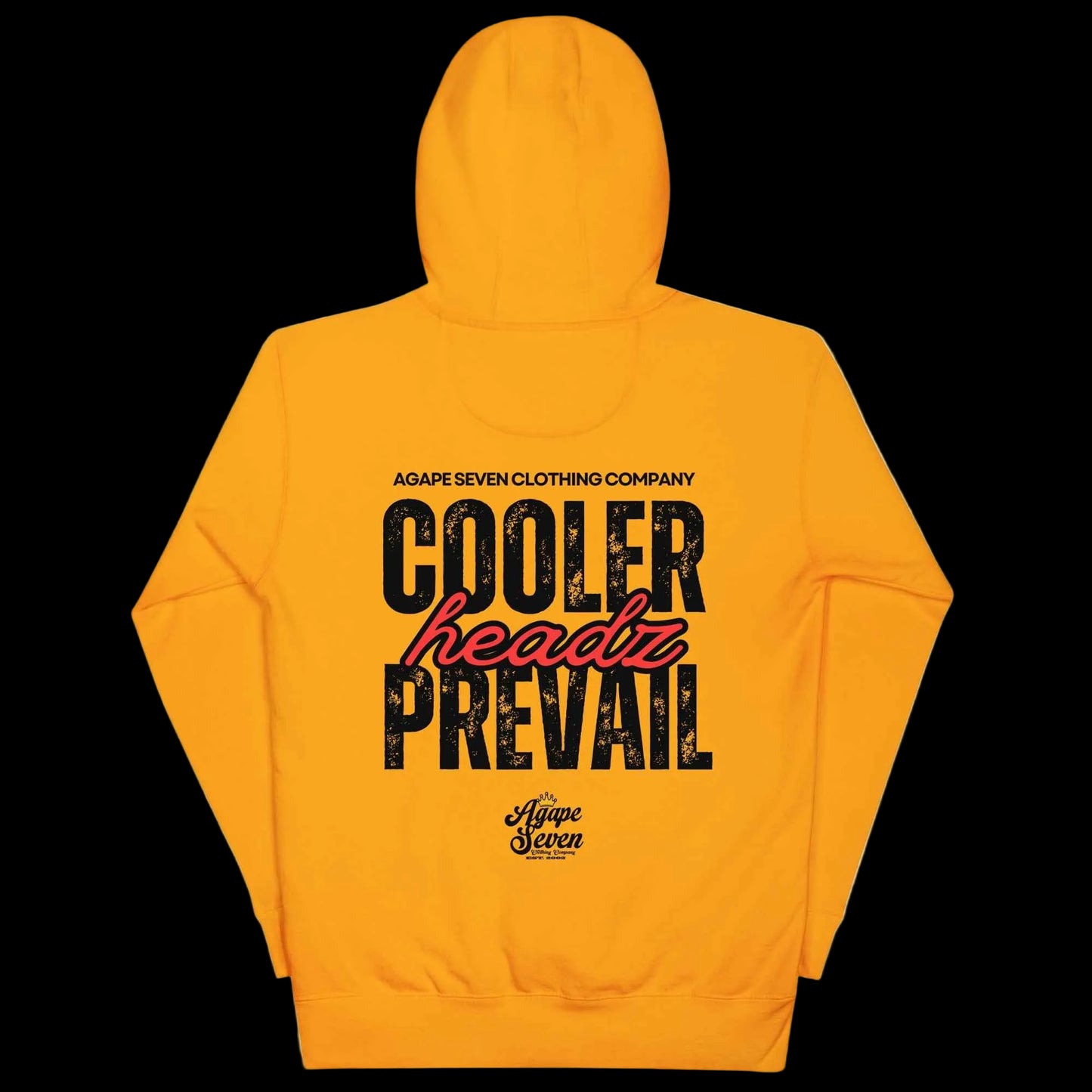 Cooler Headz Prevail by Agape Seven Clothing Company Hoodie