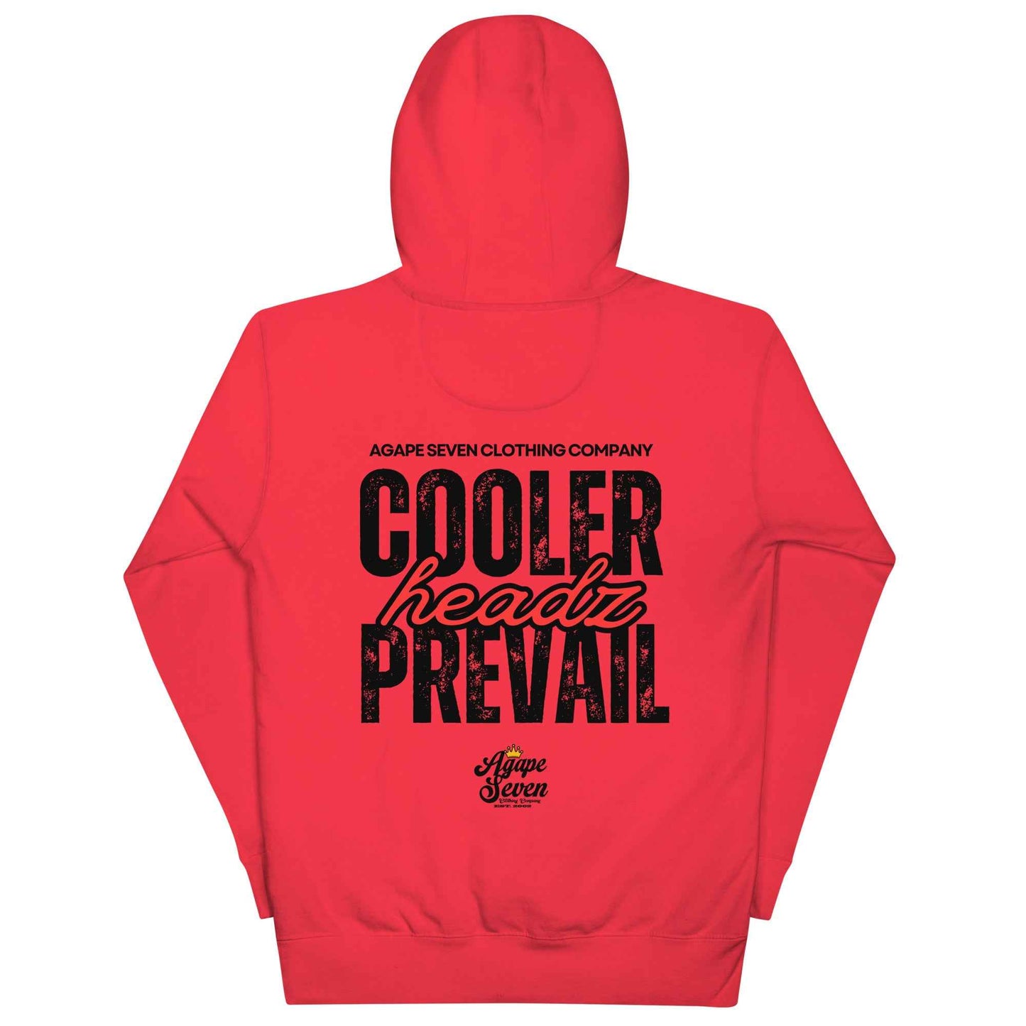 Cooler Headz Prevail by Agape Seven Clothing Company Hoodie