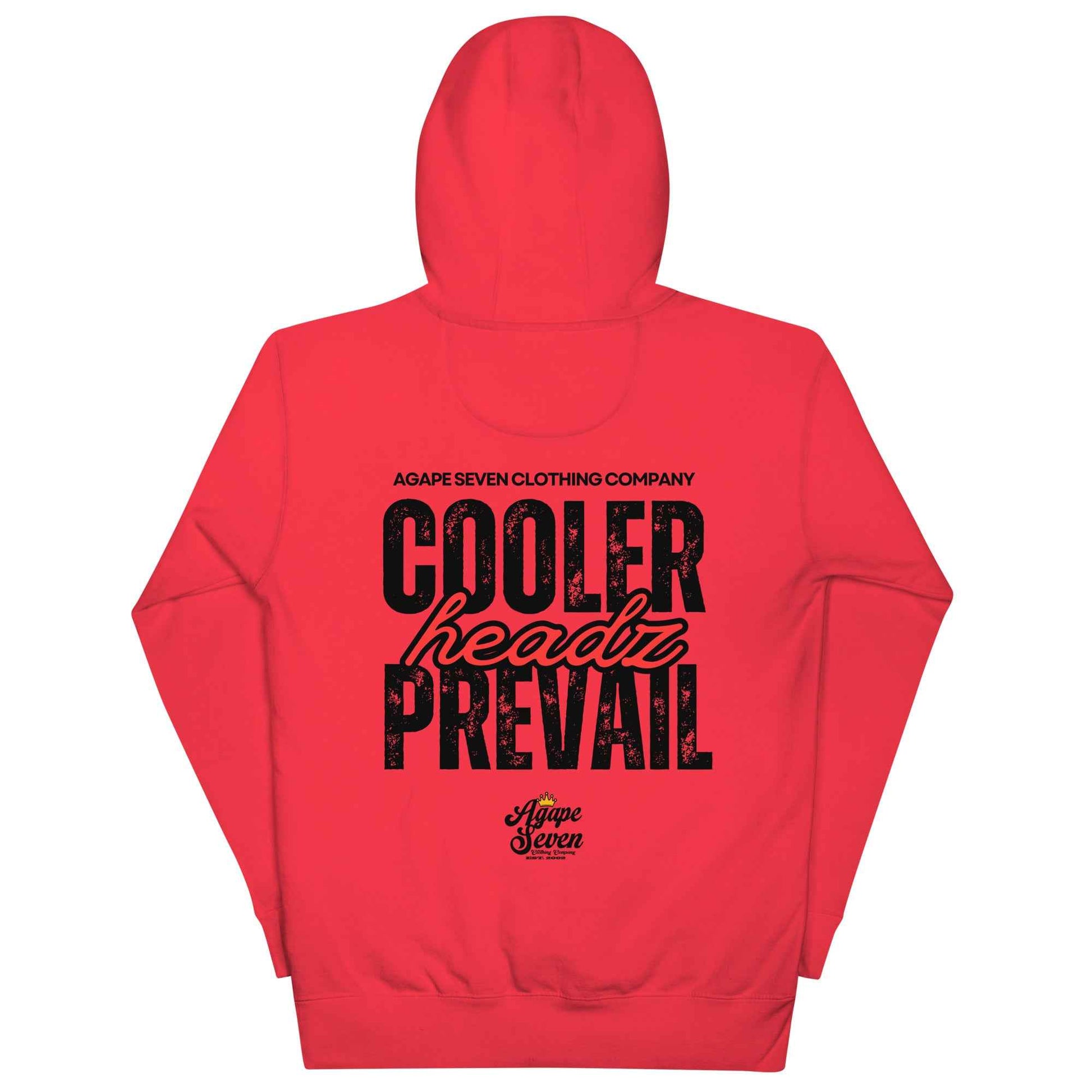 Cooler Headz Prevail by Agape Seven Clothing Company Hoodie