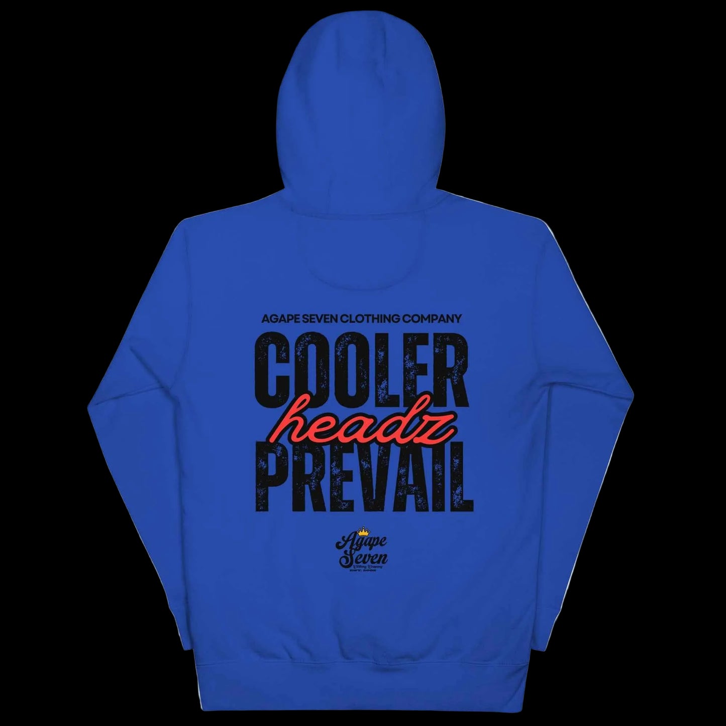 Cooler Headz Prevail by Agape Seven Clothing Company Hoodie