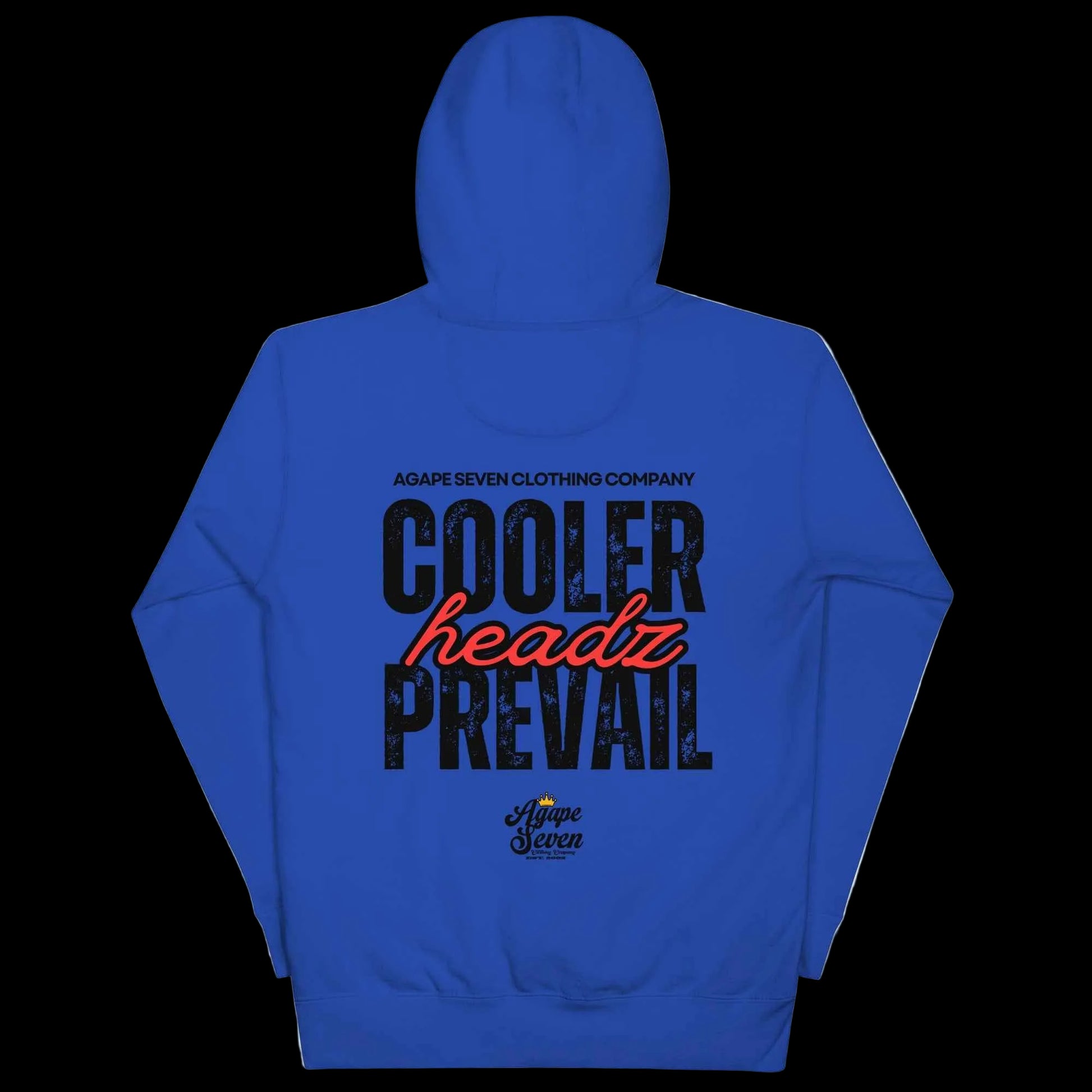 Cooler Headz Prevail by Agape Seven Clothing Company Hoodie