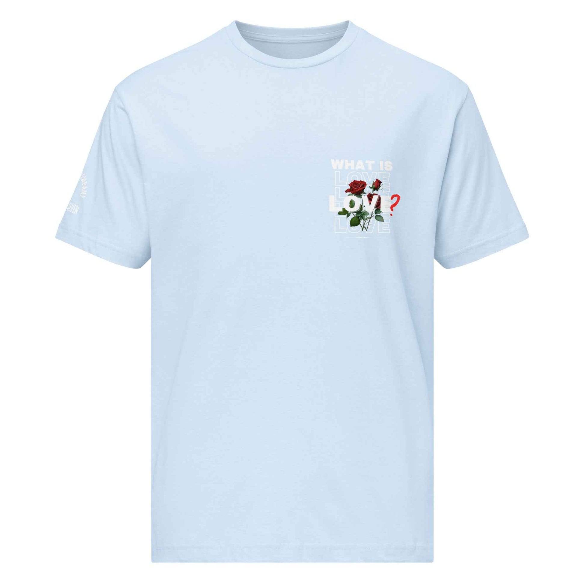 What is Love by Agape Seven Clothing Company graphic Jersey Tee
