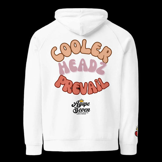 Cooler Heads Prevail by Agape Seven Clothing Company Unisex eco raglan hoodie
