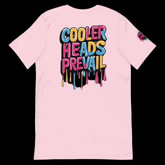 Stay cool in Agape Seven’s Cooler Heads Prevail graphic tee